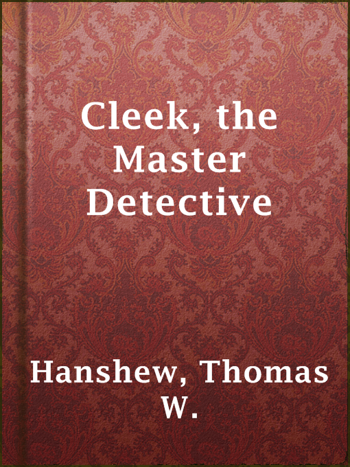 Cover of Cleek, the Master Detective